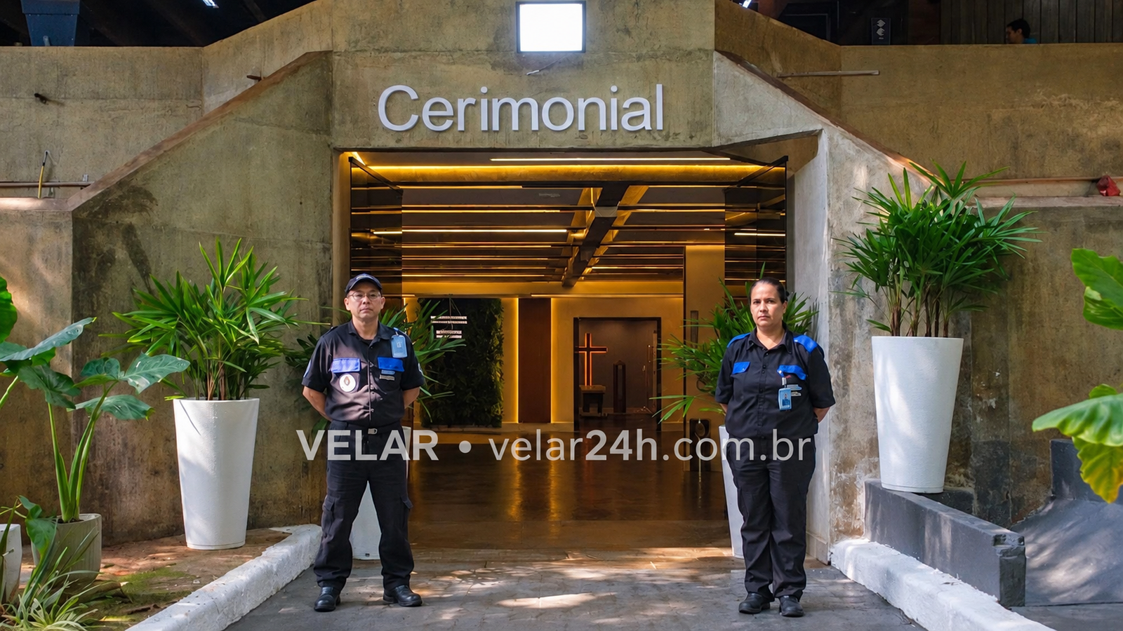 Entrada do cerimonial do Crematório Vila Alpina